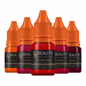 5 Bottles of Organic Lip Permanent Makeup Pigment