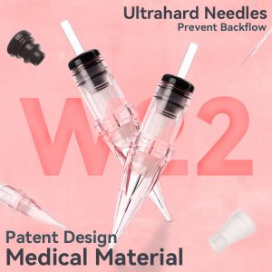 LOVBEAUTY W22N PMU Needle Cartridges with Soft Membrane – Box of 10