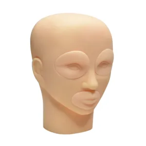 3D-Übungskopf für Permanent-Make-up-Schulungen mit austauschbaren Augen und Lippen