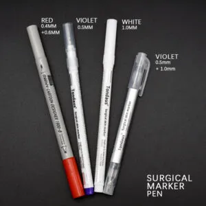 Surgical Skin Marker Pen with Ruler for Microblading Eyebrow Design
