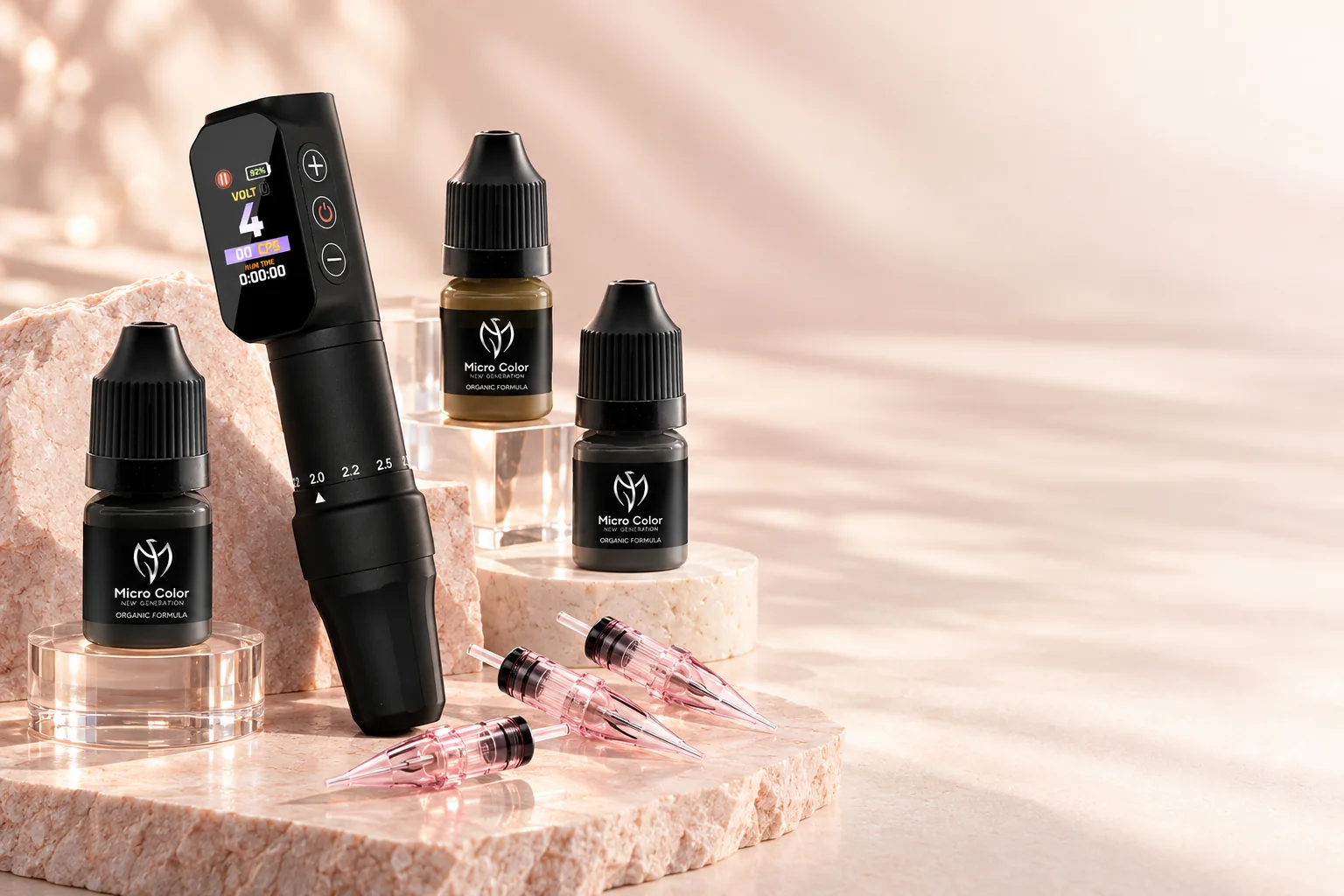 LovBeauty PMU-Gerät, Nadelmodule und Micro Color Pigmente